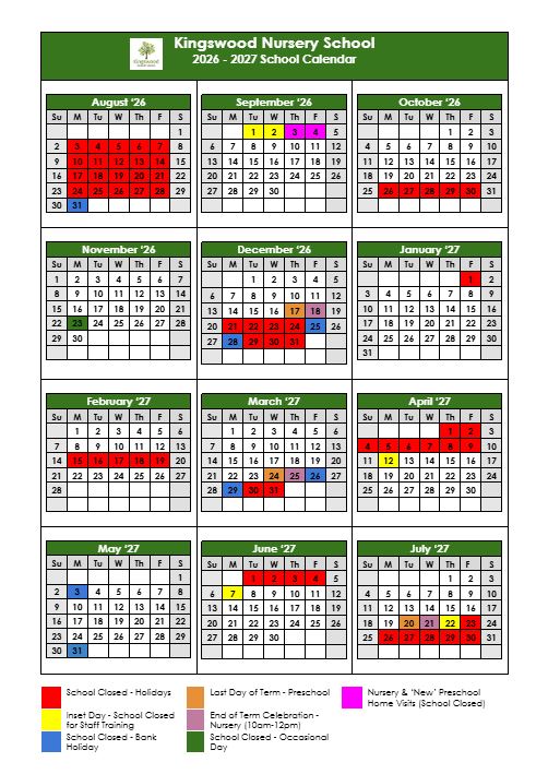 2026/27 Term Dates